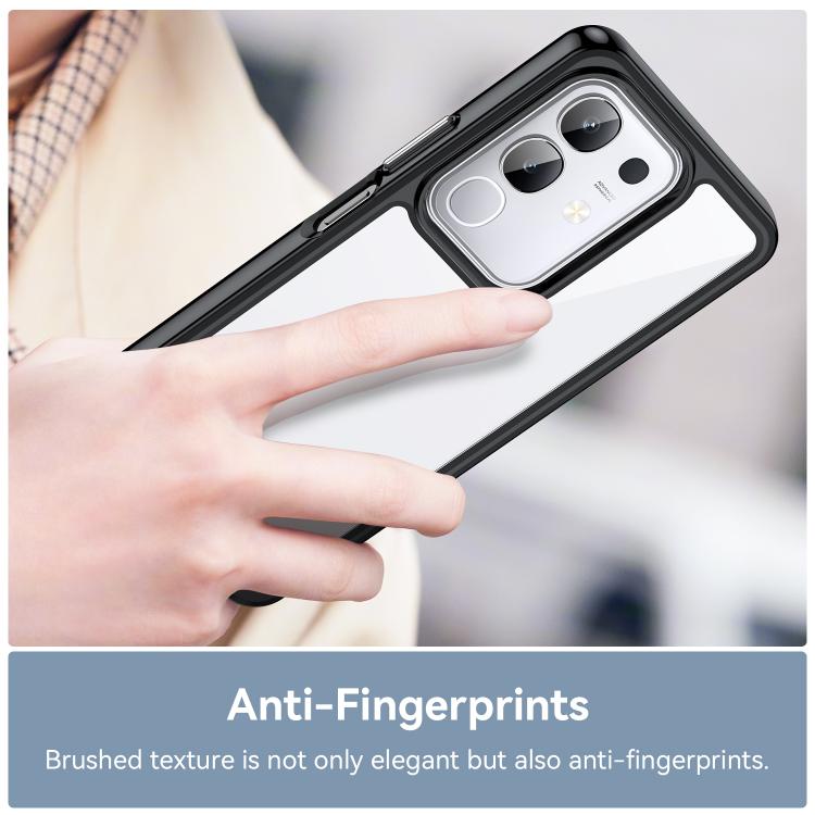 For vivo Y29 4G Colorful Series Acrylic Hybrid TPU Phone Case