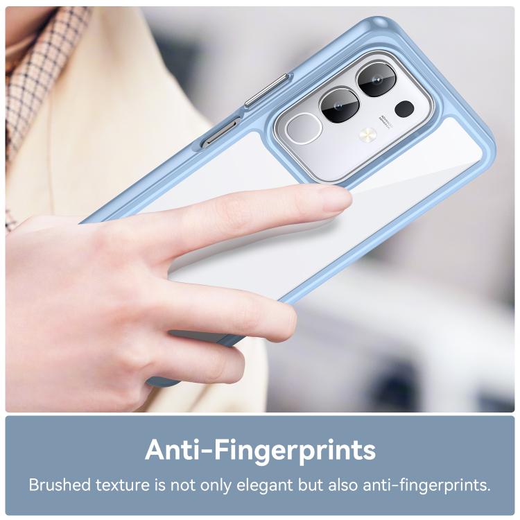 For vivo Y29 4G Colorful Series Acrylic Hybrid TPU Phone Case