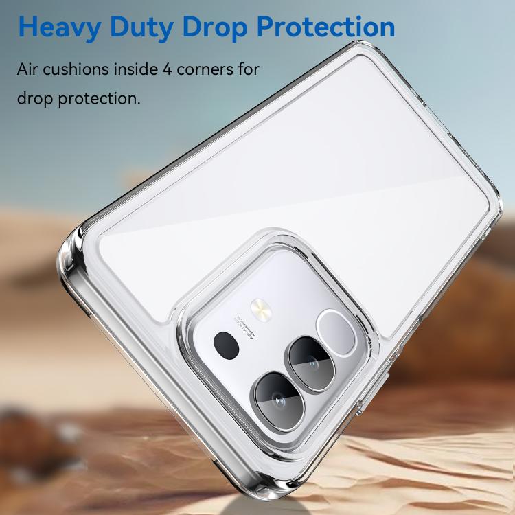 For vivo Y29 4G Colorful Series Acrylic Hybrid TPU Phone Case