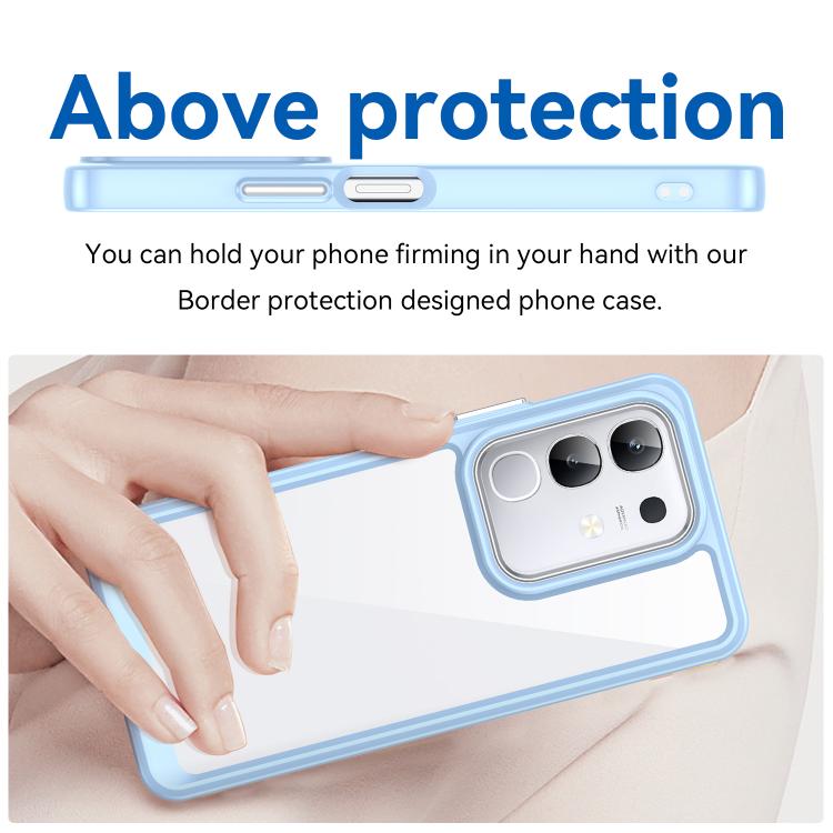 For vivo iQOO Z10x 5G Colorful Series Acrylic Hybrid TPU Phone Case