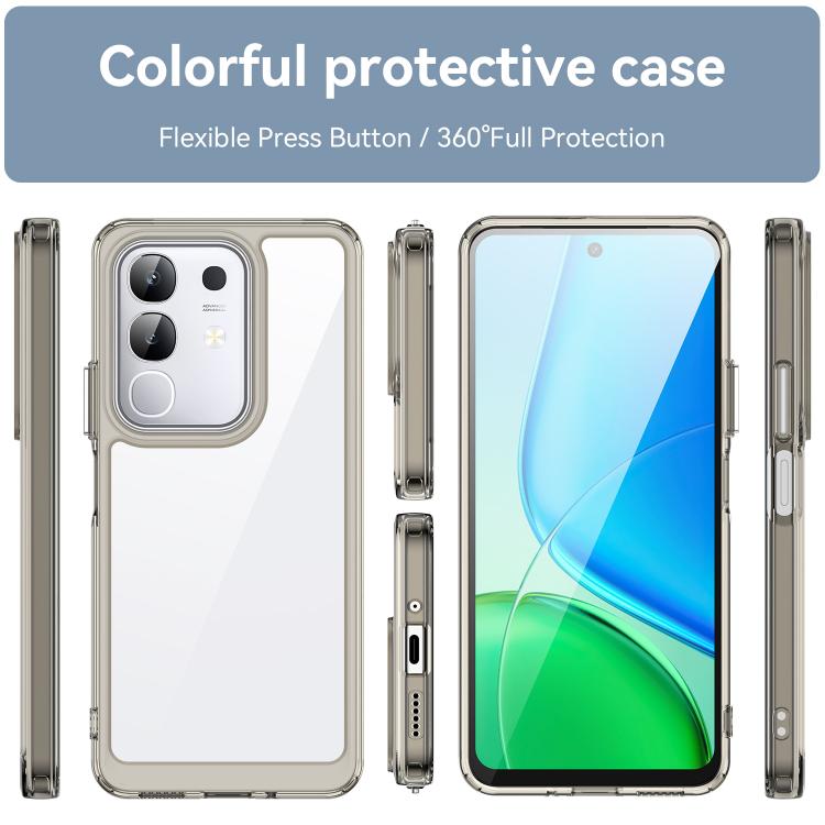 For vivo iQOO Z10x 5G Colorful Series Acrylic Hybrid TPU Phone Case