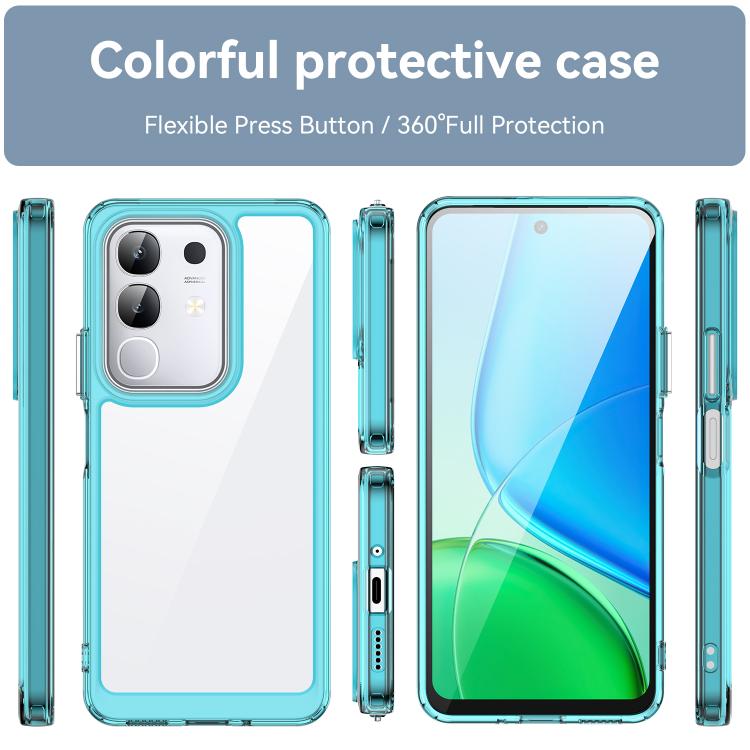 For vivo iQOO Z10x 5G Colorful Series Acrylic Hybrid TPU Phone Case