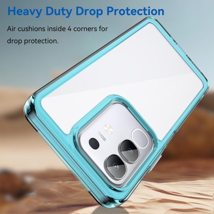 For vivo iQOO Z10x 5G Colorful Series Acrylic Hybrid TPU Phone Case