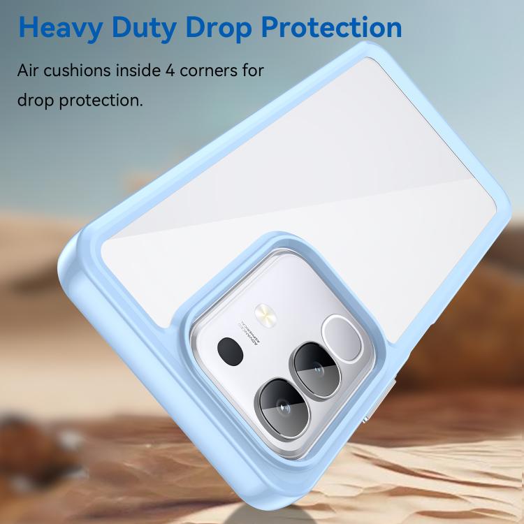 For vivo T4x 5G Colorful Series Acrylic Hybrid TPU Phone Case