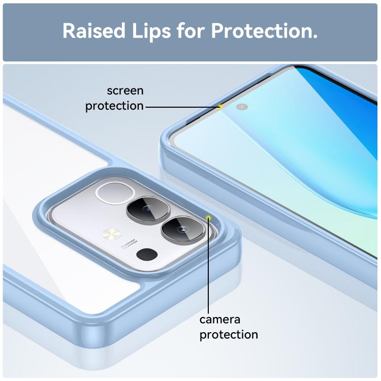 For vivo T4x 5G Colorful Series Acrylic Hybrid TPU Phone Case