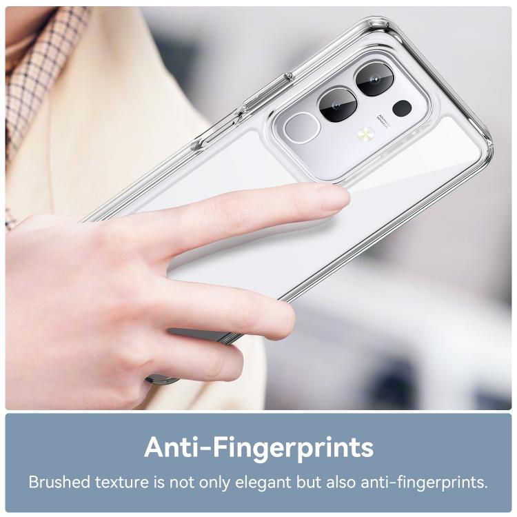 For vivo T4x 5G Colorful Series Acrylic Hybrid TPU Phone Case