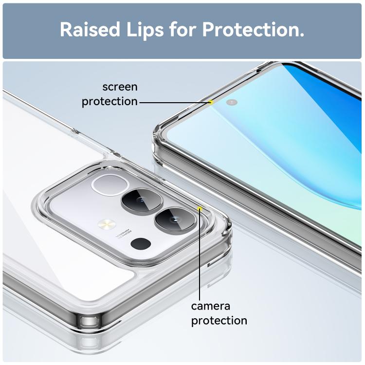 For vivo T4x 5G Colorful Series Acrylic Hybrid TPU Phone Case