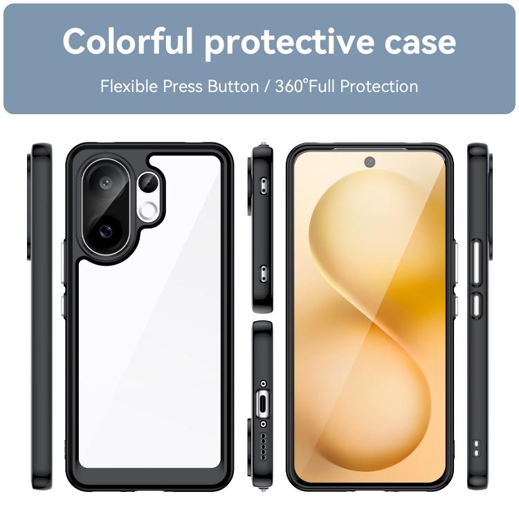 For vivo S30 Colorful Series Acrylic Hybrid TPU Phone Case