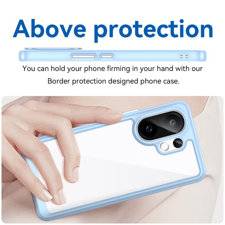 For vivo S30 Colorful Series Acrylic Hybrid TPU Phone Case