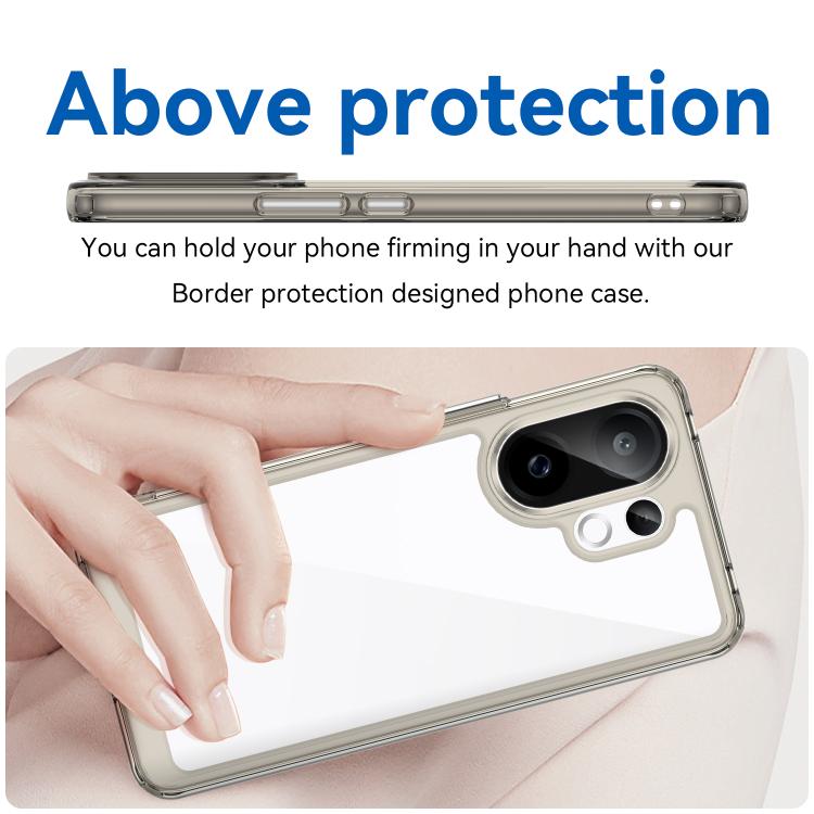 For vivo S30 Colorful Series Acrylic Hybrid TPU Phone Case