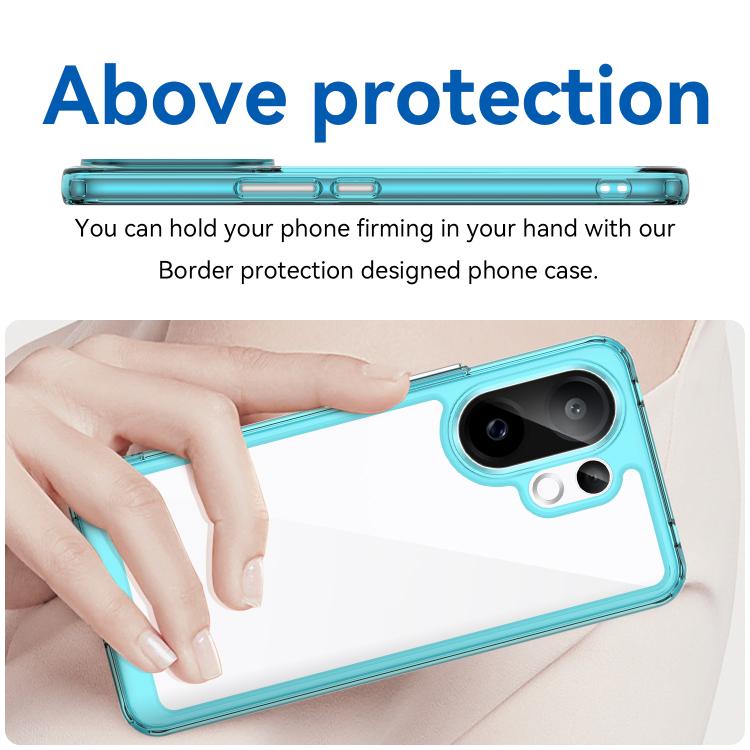 For vivo S30 Colorful Series Acrylic Hybrid TPU Phone Case