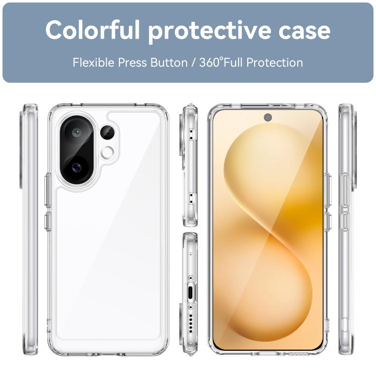 For vivo S30 Colorful Series Acrylic Hybrid TPU Phone Case