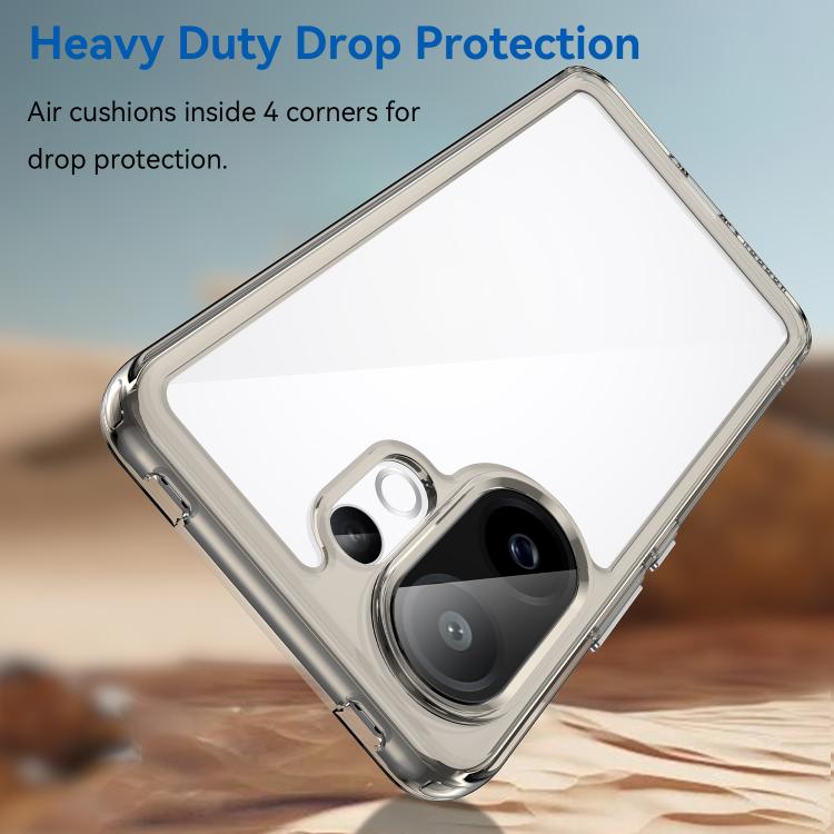 For vivo V60 5G Colorful Series Acrylic Hybrid TPU Phone Case