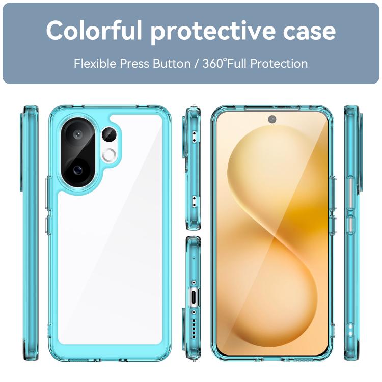 For vivo V60 5G Colorful Series Acrylic Hybrid TPU Phone Case
