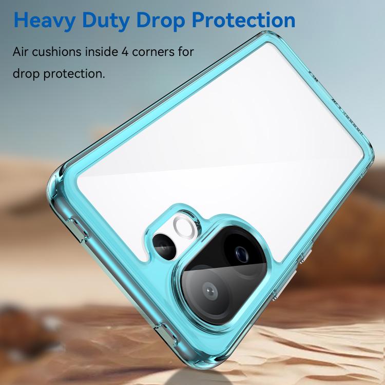 For vivo V60 5G Colorful Series Acrylic Hybrid TPU Phone Case