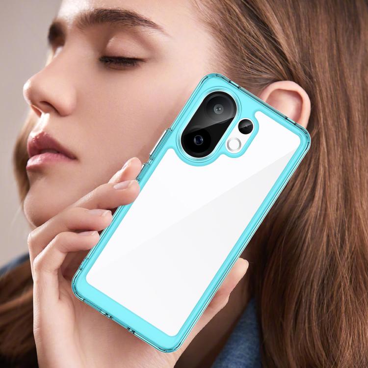 For vivo V60 5G Colorful Series Acrylic Hybrid TPU Phone Case