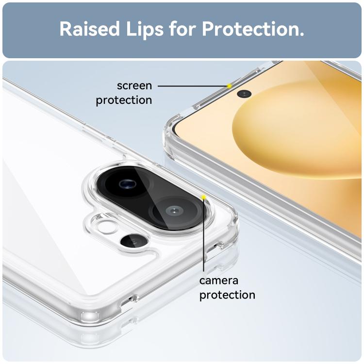 For vivo V60 5G Colorful Series Acrylic Hybrid TPU Phone Case