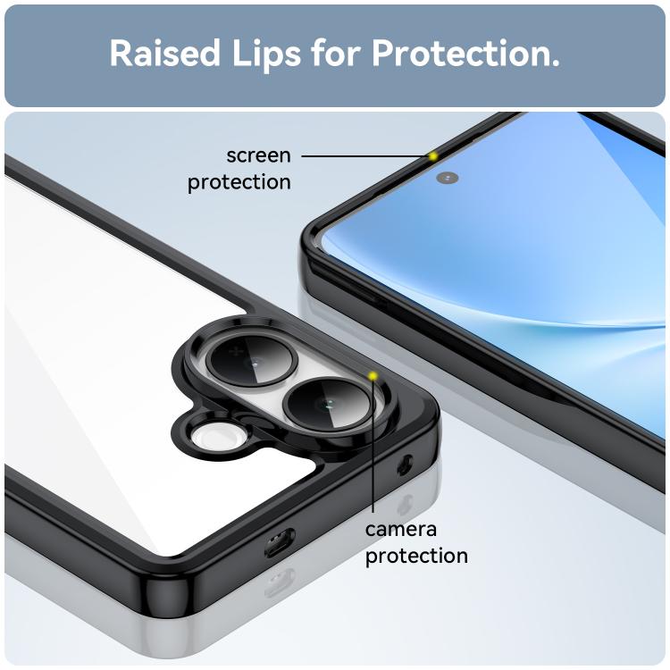 For vivo V60 Lite 5G Colorful Series Acrylic Hybrid TPU Phone Case