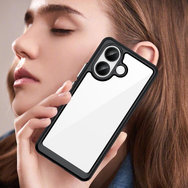 For vivo V60 Lite 5G Colorful Series Acrylic Hybrid TPU Phone Case