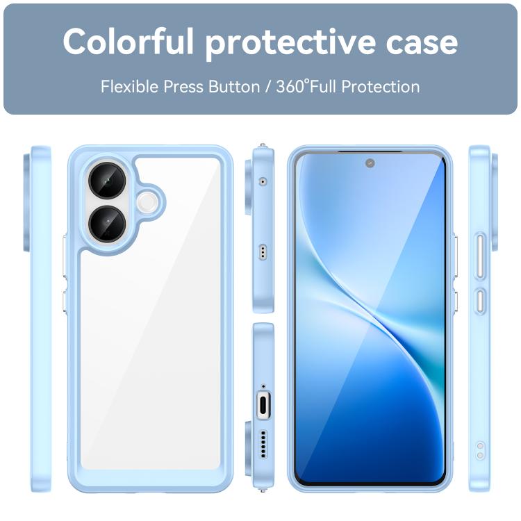 For vivo V60 Lite 5G Colorful Series Acrylic Hybrid TPU Phone Case