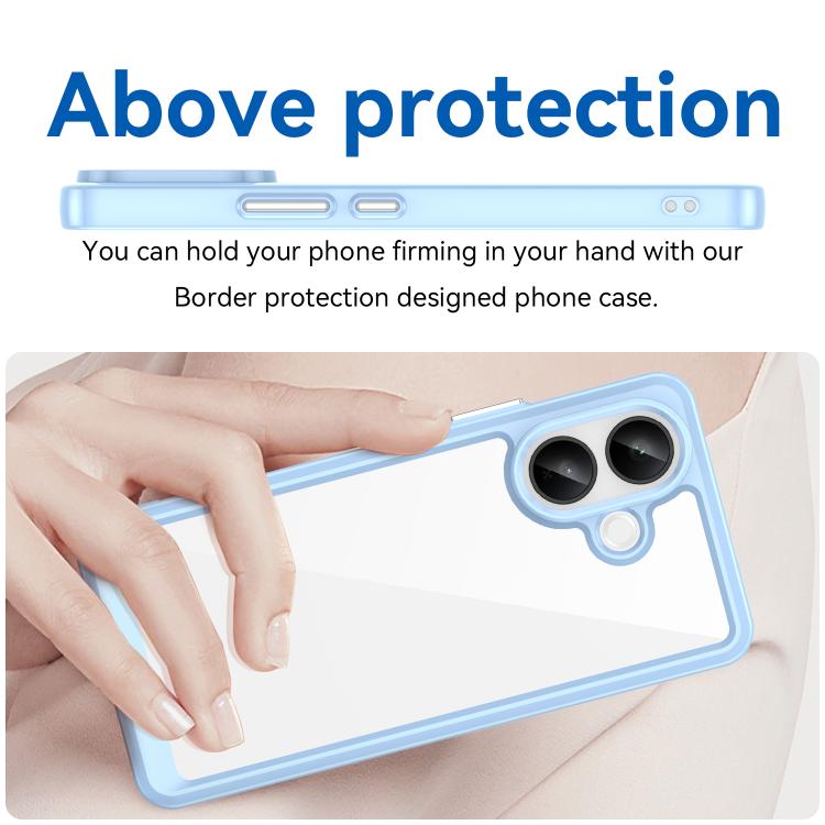 For vivo V60 Lite 5G Colorful Series Acrylic Hybrid TPU Phone Case