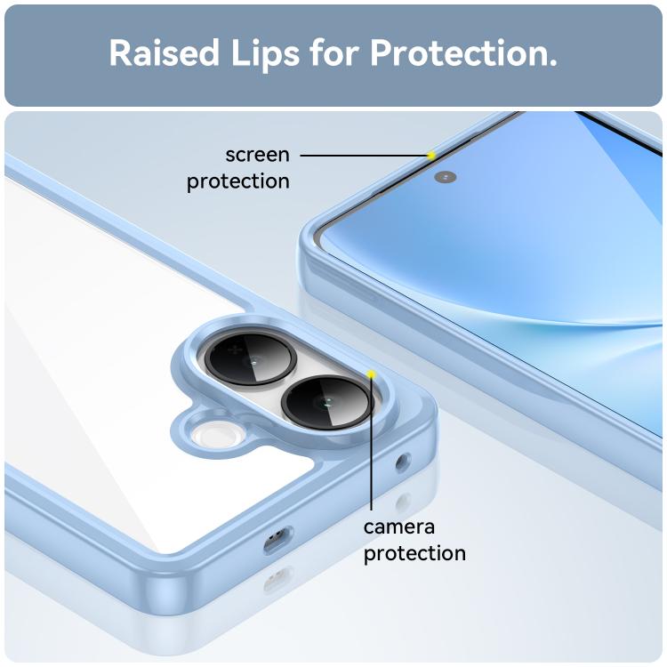 For vivo V60 Lite 5G Colorful Series Acrylic Hybrid TPU Phone Case