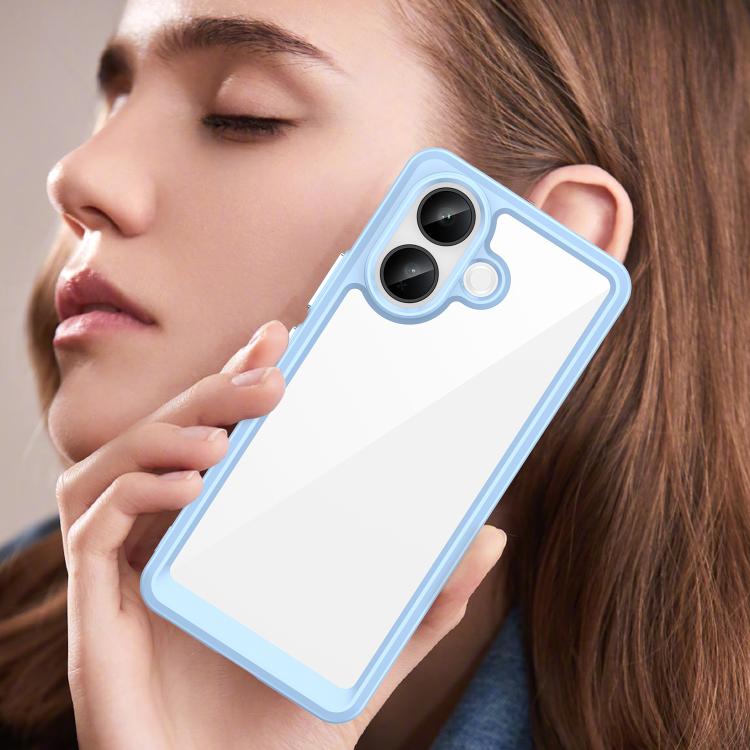 For vivo V60 Lite 5G Colorful Series Acrylic Hybrid TPU Phone Case