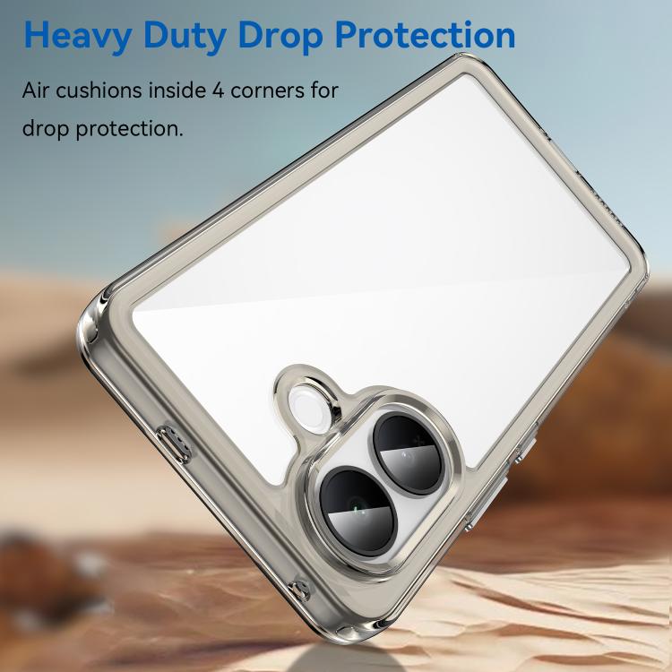 For vivo V60 Lite 5G Colorful Series Acrylic Hybrid TPU Phone Case