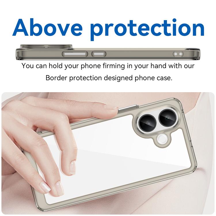 For vivo V60 Lite 5G Colorful Series Acrylic Hybrid TPU Phone Case