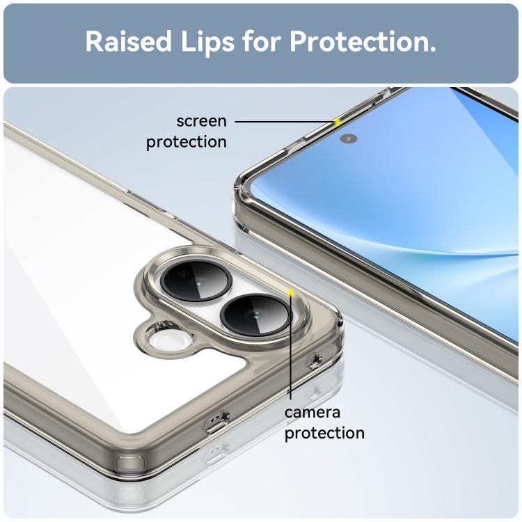For vivo V60 Lite 5G Colorful Series Acrylic Hybrid TPU Phone Case