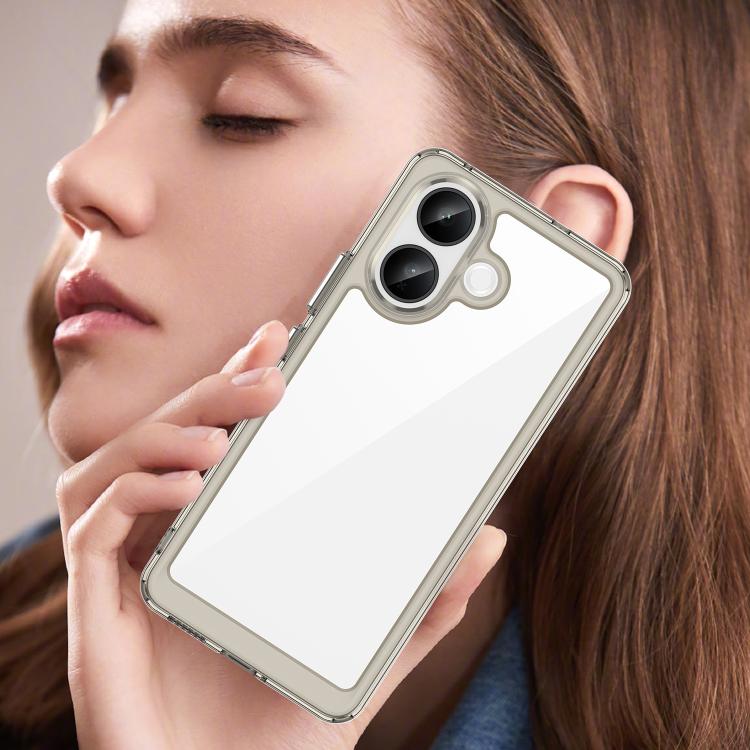 For vivo V60 Lite 5G Colorful Series Acrylic Hybrid TPU Phone Case
