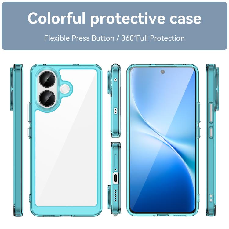 For vivo V60 Lite 5G Colorful Series Acrylic Hybrid TPU Phone Case