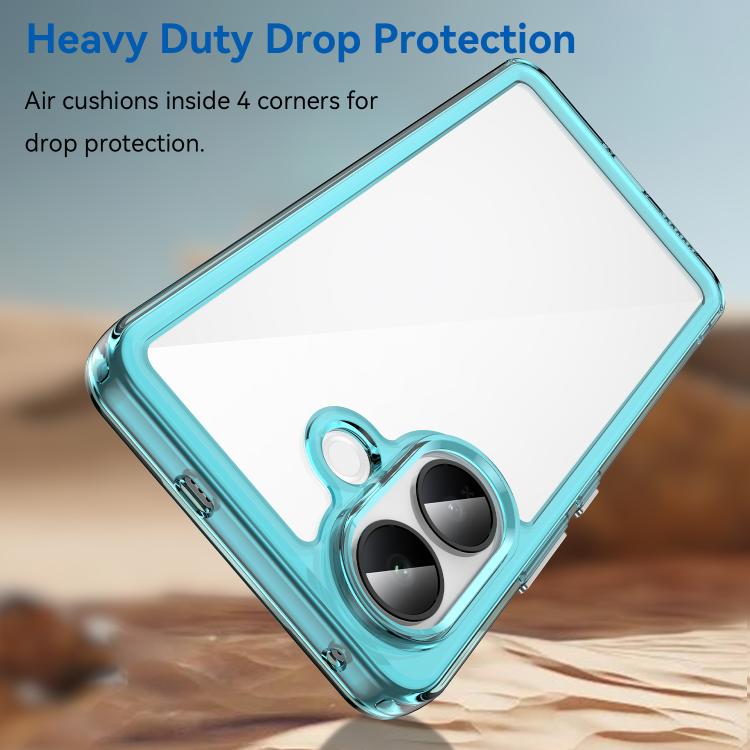 For vivo V60 Lite 5G Colorful Series Acrylic Hybrid TPU Phone Case