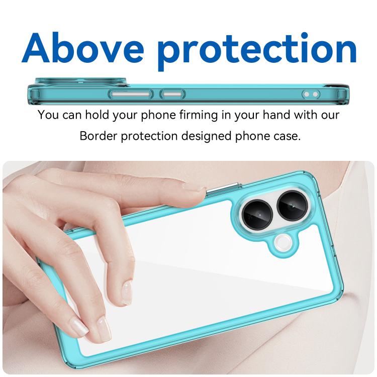 For vivo V60 Lite 5G Colorful Series Acrylic Hybrid TPU Phone Case