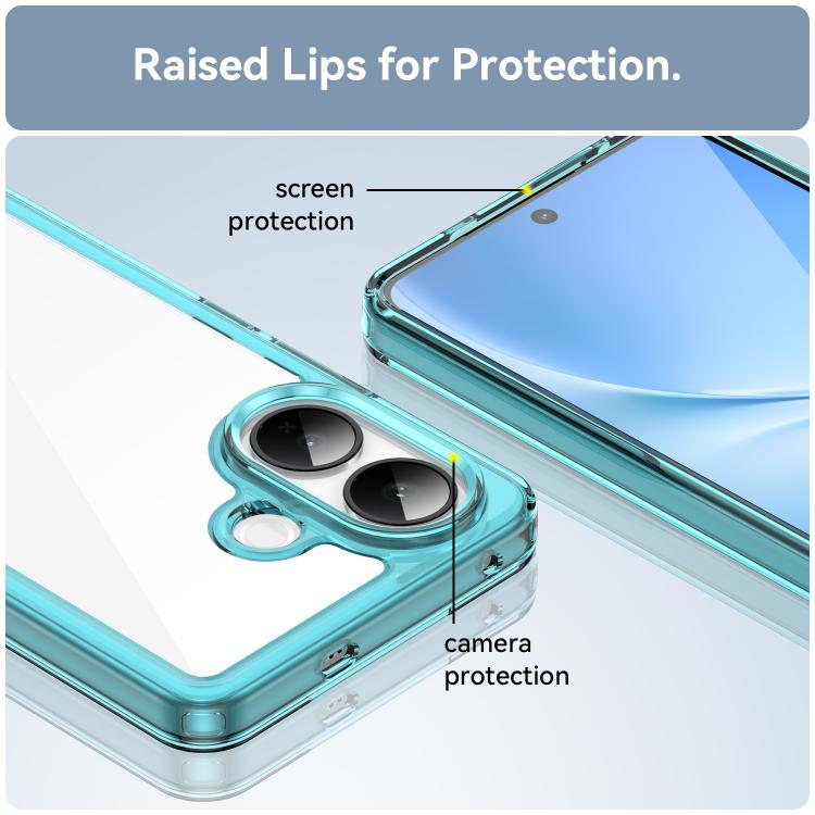For vivo V60 Lite 5G Colorful Series Acrylic Hybrid TPU Phone Case
