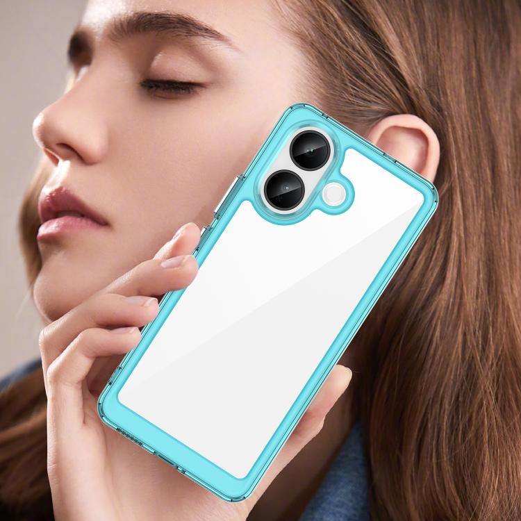 For vivo V60 Lite 5G Colorful Series Acrylic Hybrid TPU Phone Case