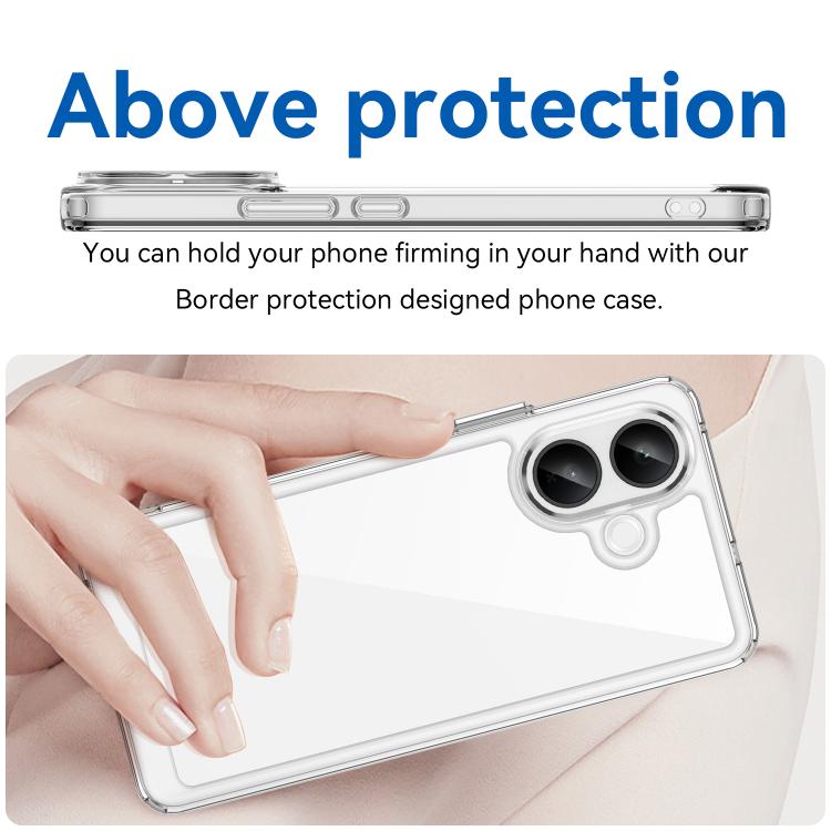 For vivo V60 Lite 5G Colorful Series Acrylic Hybrid TPU Phone Case