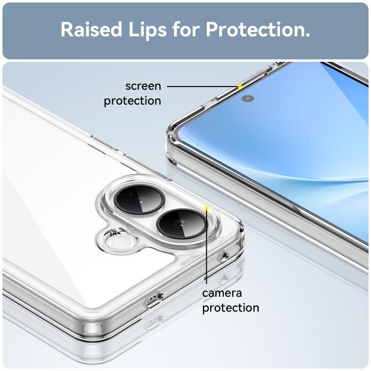 For vivo V60 Lite 5G Colorful Series Acrylic Hybrid TPU Phone Case