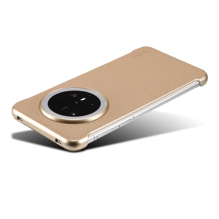 For Huawei Mate 60 Denior A20 Genuine Leather Litchi Texture MagSafe Frameless Phone Case