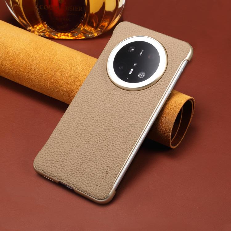 For Huawei Mate 70 Denior A20 Genuine Leather Litchi Texture MagSafe Frameless Phone Case