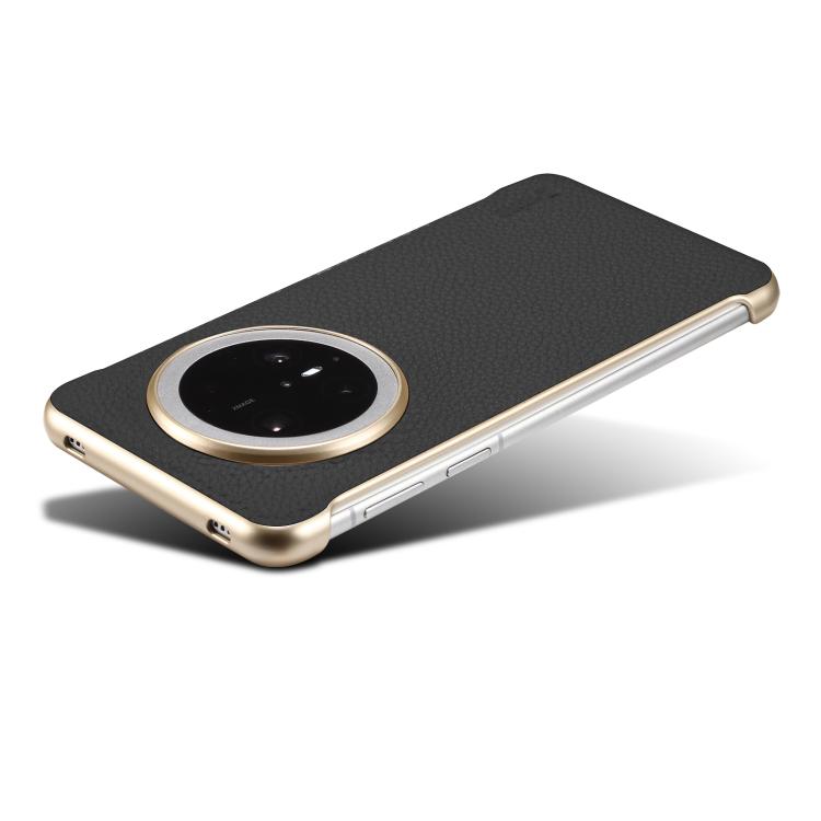 For Huawei Mate 70 Pro Denior A20 Genuine Leather Litchi Texture MagSafe Frameless Phone Case