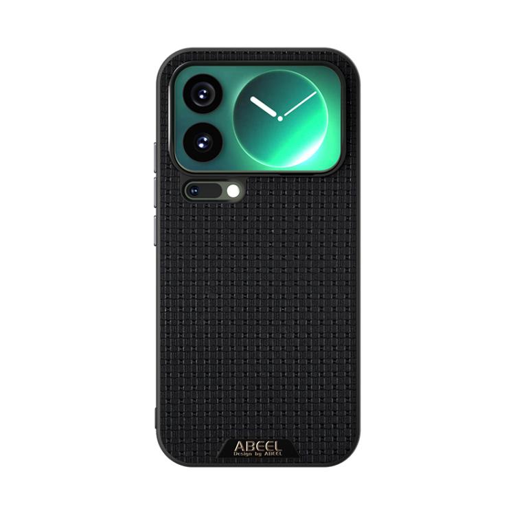 For Xiaomi 17 Pro Max ABEEL Ruyi Pattern 6D Micro Relief MagSafe Leather Phone Case