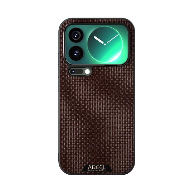 For Xiaomi 17 Pro Max ABEEL Ruyi Pattern 6D Micro Relief MagSafe Leather Phone Case