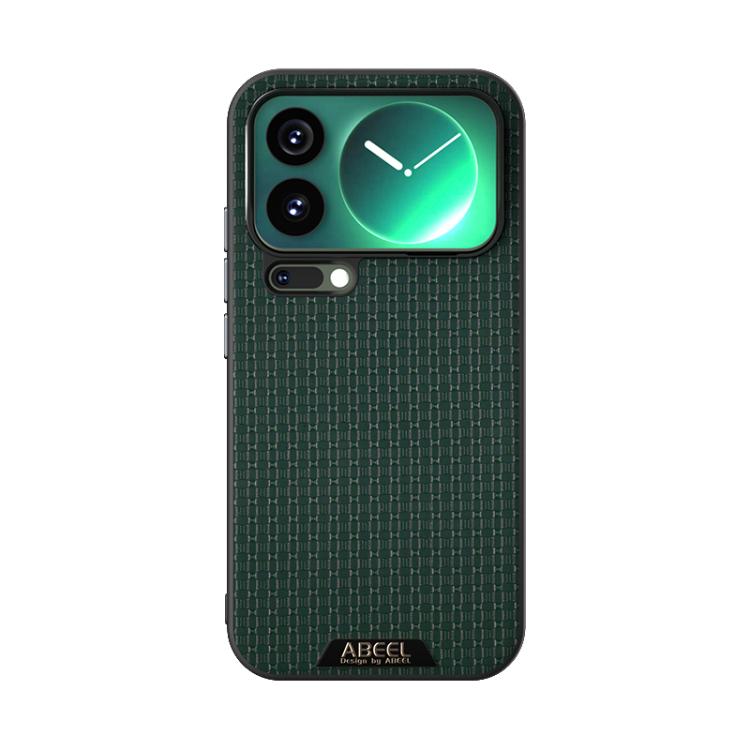 For Xiaomi 17 Pro Max ABEEL Ruyi Pattern 6D Micro Relief MagSafe Leather Phone Case
