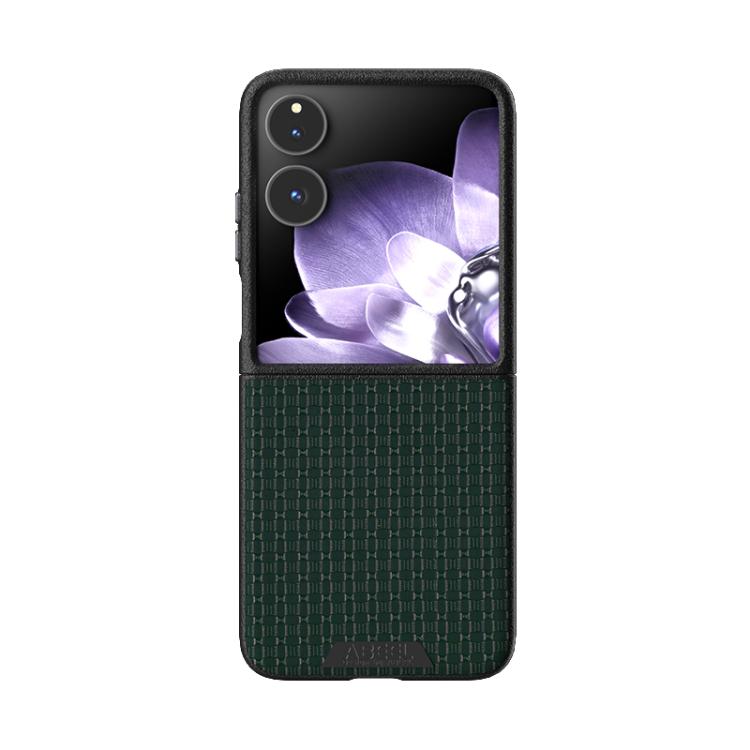 For Xiaomi Mix Flip ABEEL Ruyi Pattern 6D Micro Relief MagSafe Leather Phone Case