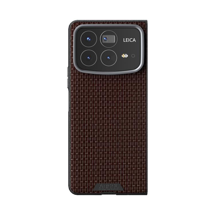 For Xiaomi Mix Fold 4 ABEEL Ruyi Pattern 6D Micro Relief MagSafe Leather Phone Case
