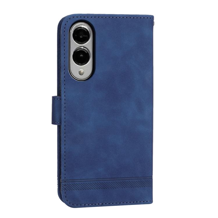 For Samsung Galaxy S25 Edge 5G Dierfeng Dream Line TPU Hybrid PU Leather Phone Case