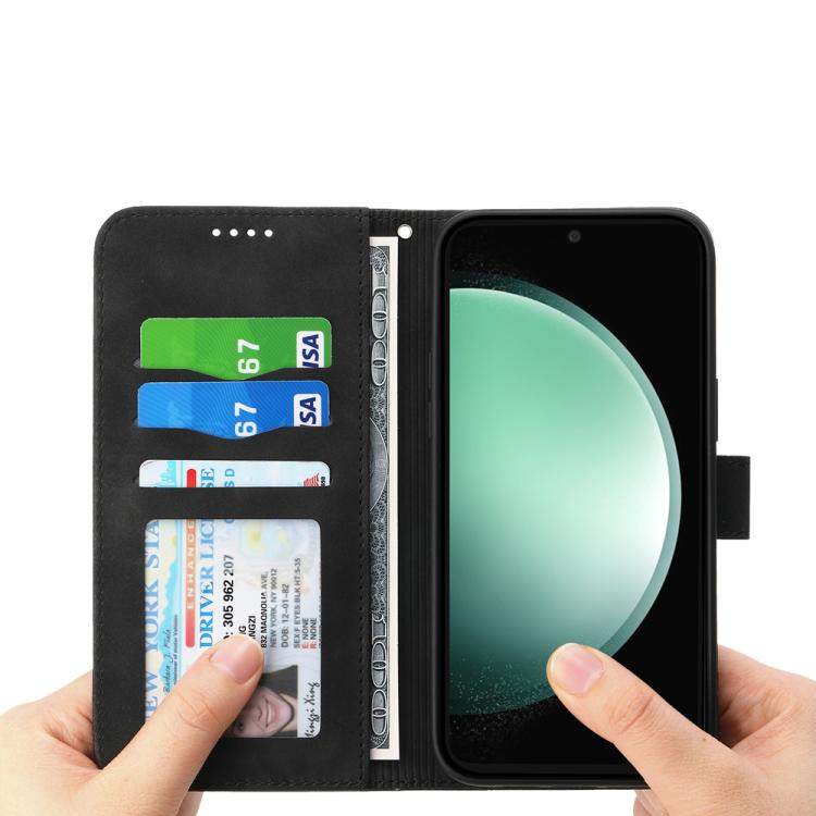 For Samsung Galaxy S25 FE 5G Dierfeng Dream Line TPU Hybrid PU Leather Phone Case