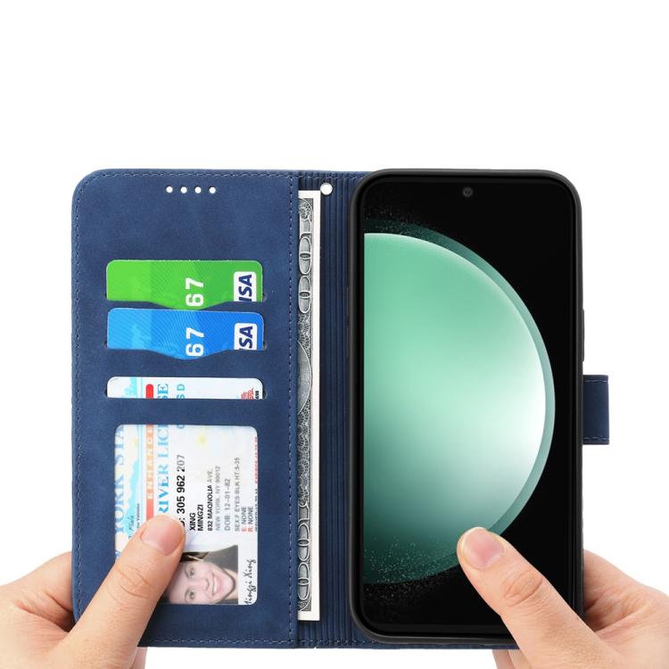 For Samsung Galaxy S25 FE 5G Dierfeng Dream Line TPU Hybrid PU Leather Phone Case