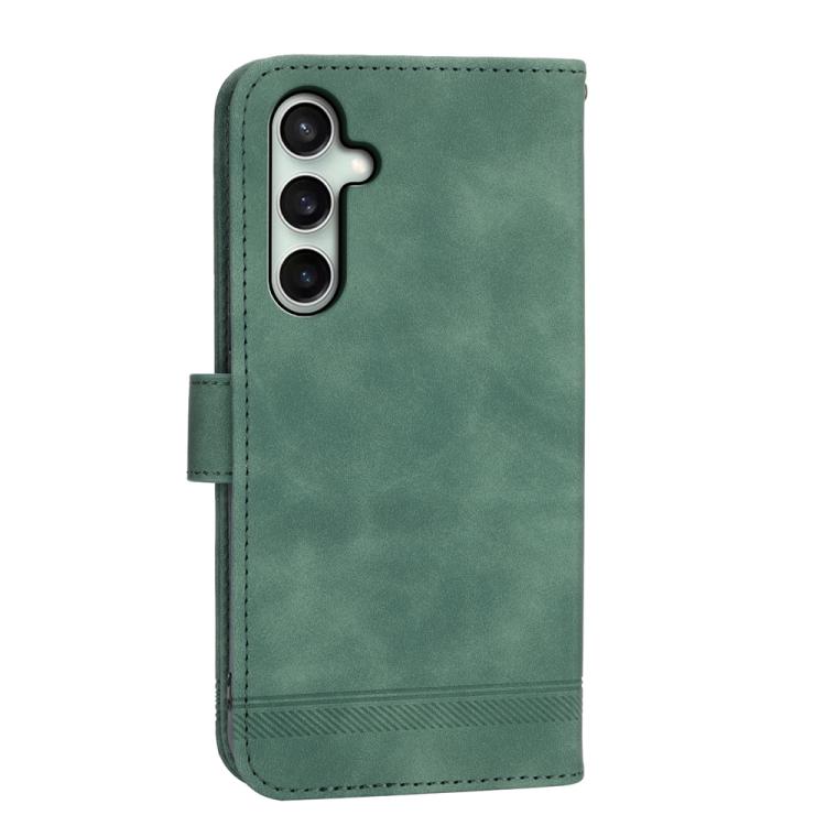 For Samsung Galaxy S25 FE 5G Dierfeng Dream Line TPU Hybrid PU Leather Phone Case